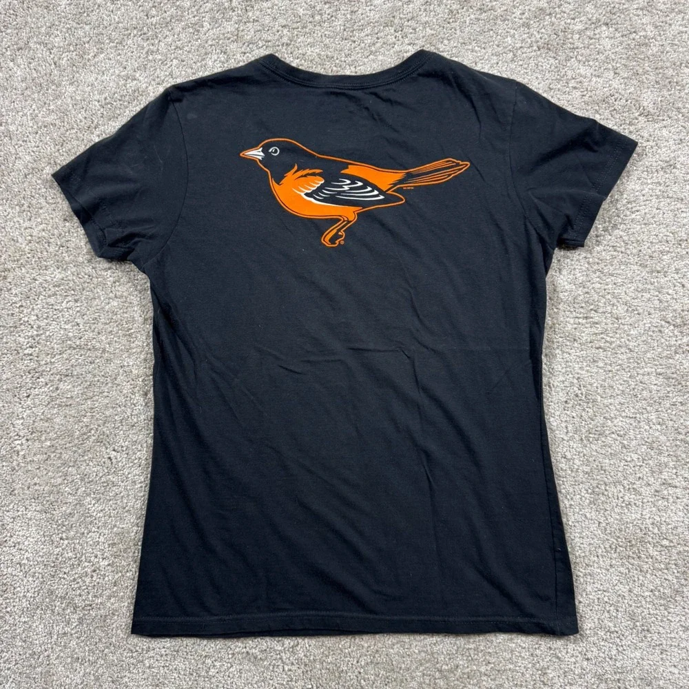 Nike Baltimore Orioles The Birds Graphic T-Shirt Black Womens Medium MLB 0667 - Picture 2 of 8